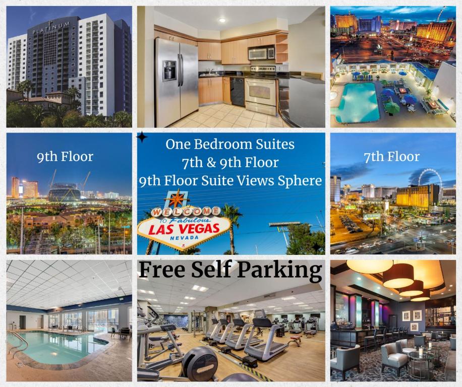 Ultimate Las Vegas Getaway One Bedroom Suite with Balcony, Kitchen, Gym, Pool & Free Parking